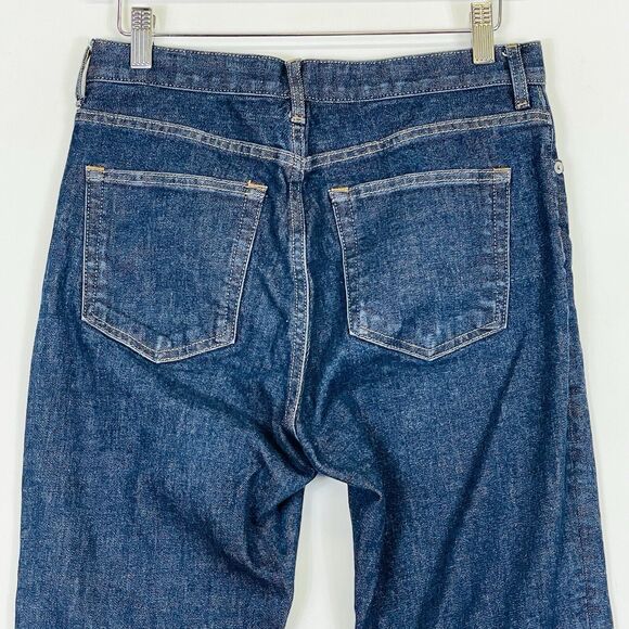 Everlane Dark Wash High Rise Straight Leg Denim Jeans Womens 28 Regular - Picture 6 of 15